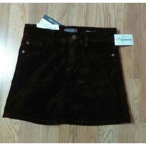 DL1961 Jenny Velvet Mulberry Maroon Skirt Girl's Size 10
